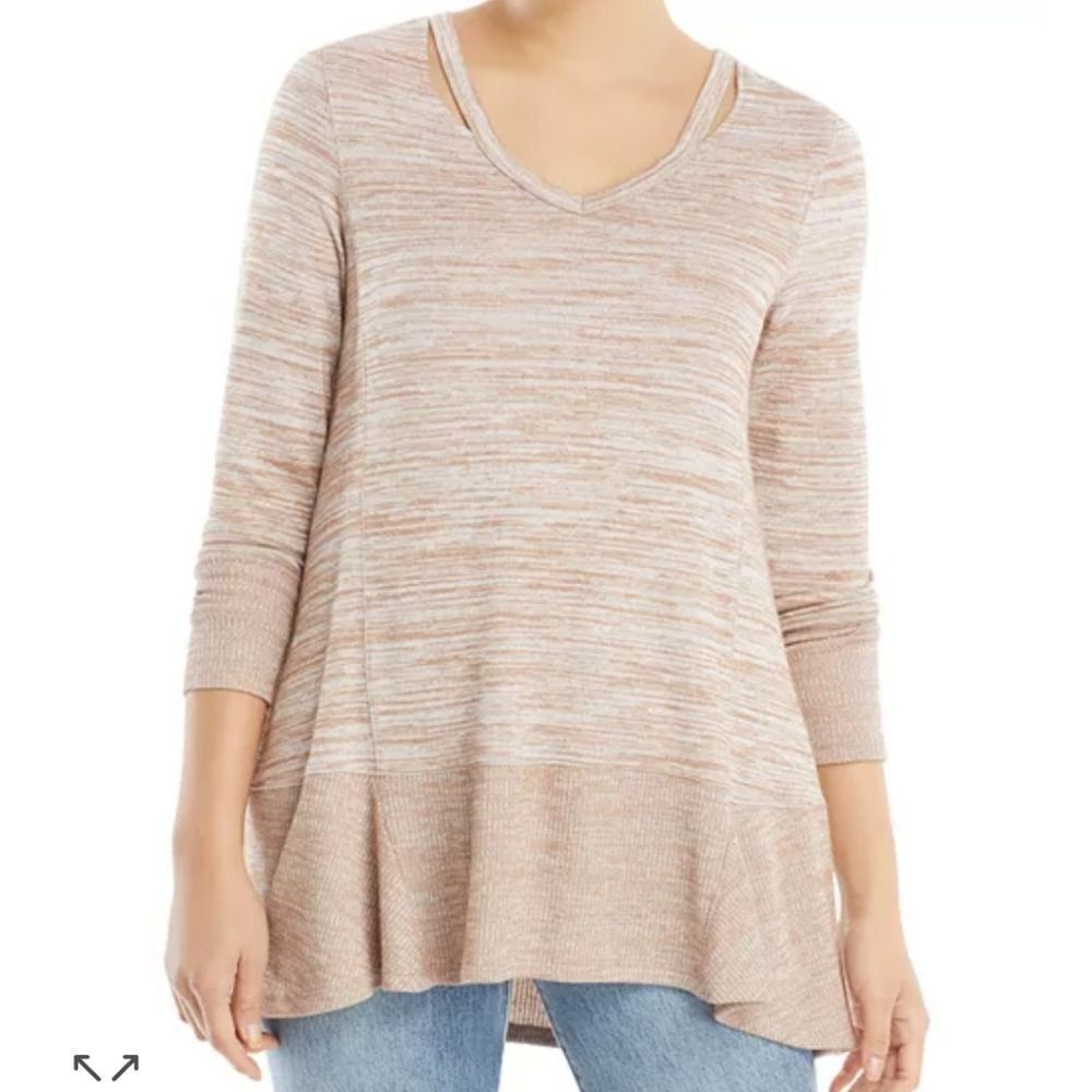 Curious high low tunic top